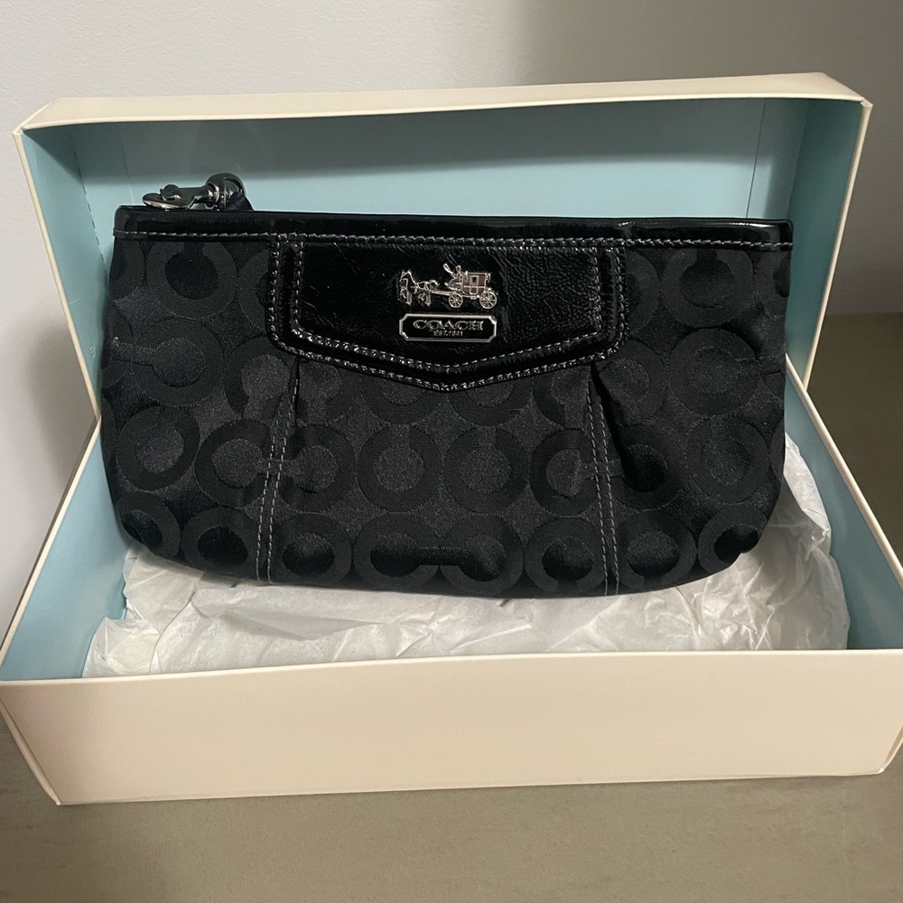 Black Coach Wristlet.